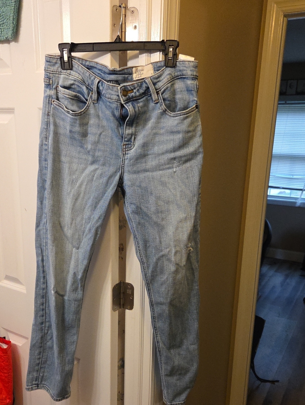 Women's Light Blue Straight Leg Jeans